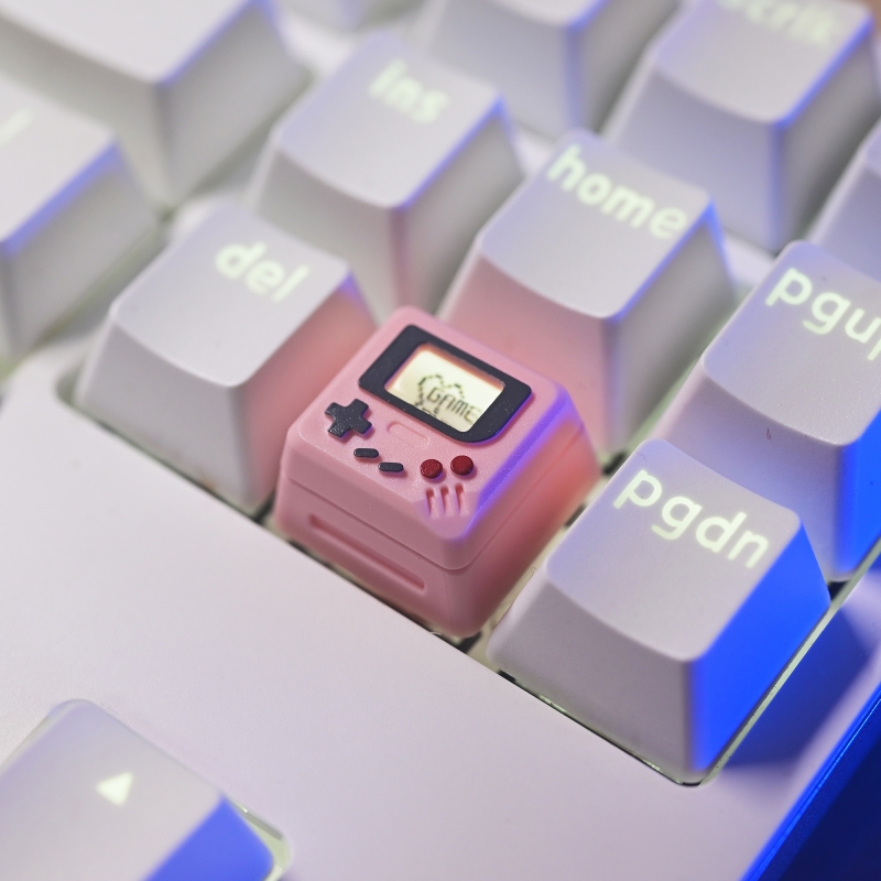 a pink keycap